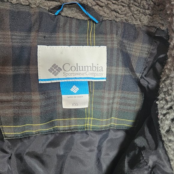 Columbia Gray Puffy Heavy Coat Men's Size XXL - Picture 3 of 9